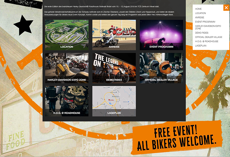 Roadhousefestival Auto Webseite Desktop Design Galerie