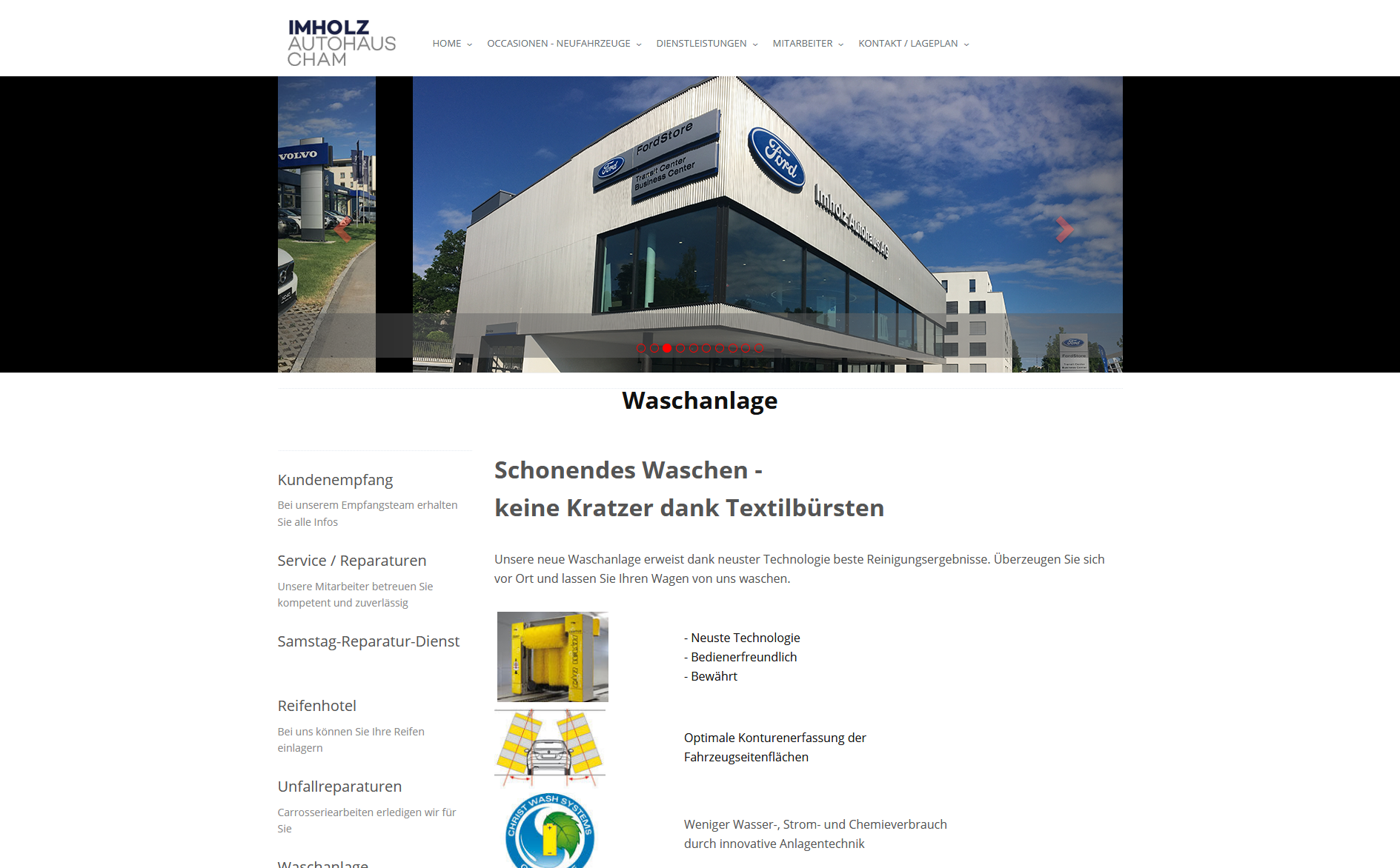 Multimarken Händler Webseite Desktop Design Werkstatt